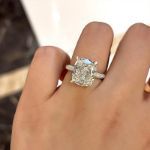 Picture of Stunning Cushion Cut Engagement Ring For Women In Sterling Silver