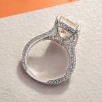 Picture of Stunning Cushion Cut Engagement Ring For Women In Sterling Silver