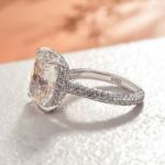 Picture of Stunning Cushion Cut Engagement Ring For Women In Sterling Silver