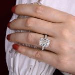 Picture of Stunning Cushion Cut Engagement Ring For Women In Sterling Silver