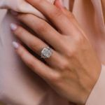 Picture of Gorgeous Radiant Cut Three Stone Engagement Ring In Sterling Silver