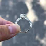 Picture of Gorgeous Oval Cut Engagement Ring In Sterling Silver