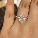 Picture of Fashion Marquise Cut Women's Engagement Ring In Sterling Silver