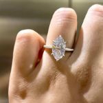 Picture of Fashion Marquise Cut Women's Engagement Ring In Sterling Silver