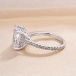 Picture of Exclusive Cushion Cut Women's Engagement Ring In Sterling Silver