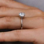 Picture of Classic Round Cut Engagement Ring For Women In Sterling Silver