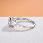 Picture of Exclusive Round Cut Three Stone Engagement Ring In Sterling Silver