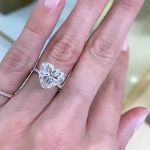 Picture of Elegant Heart Cut Engagement Ring For Women In Sterling Silver