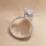 Picture of Elegant Heart Cut Engagement Ring For Women In Sterling Silver