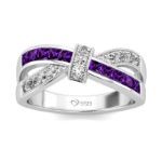 Bortwide Crossover Sterling Silver Women's Band