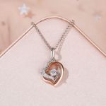 Bortwide Double Heart Sterling Silver Necklace