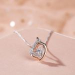 Bortwide Double Heart Sterling Silver Necklace