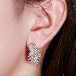 Bortwide "Feathers Appear When Angels Are Near" Sterling Silver Earrings