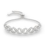 Bortwide "Gorgeous Beauty" Marquise Cut Sterling Silver Bracelet