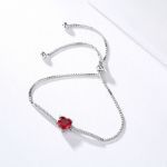 Bortwide "Eternal Love" Heart Cut Sterling Silver Bracelet