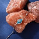 Bortwide "Evil Eye" Turquoise Sterling Silver Bracelet (195mm)