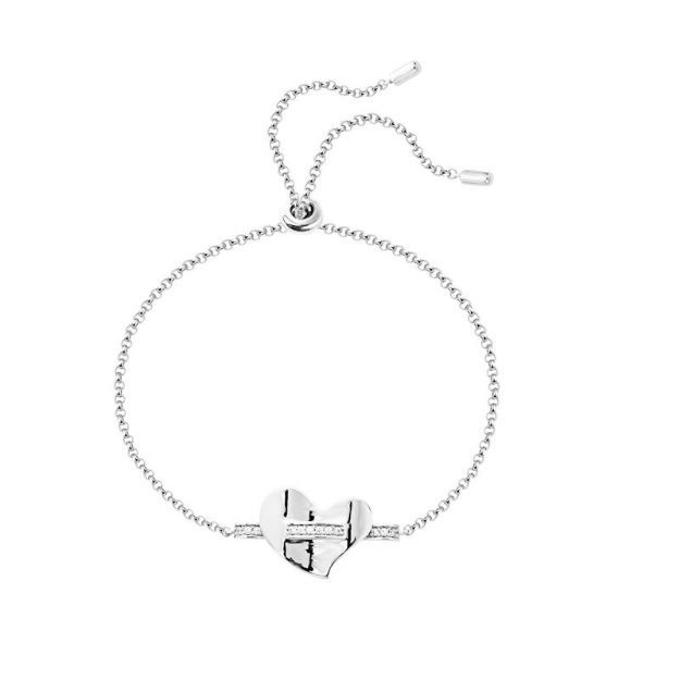 Bortwide "Eternal Love" Heart Sterling Silver Bracelet