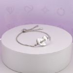 Bortwide "Eternal Love" Heart Sterling Silver Bracelet