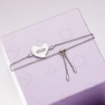 Bortwide "Eternal Love" Heart Sterling Silver Bracelet