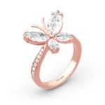 Bortwide Butterfly Shaped Sterling Silver Ring