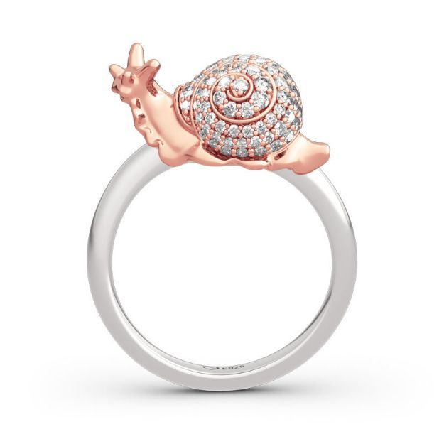 Bortwide "Dream Garden" Snail Design Sterling Silver Ring