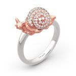 Bortwide "Dream Garden" Snail Design Sterling Silver Ring