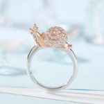 Bortwide "Dream Garden" Snail Design Sterling Silver Ring