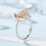 Bortwide "Dream Garden" Snail Design Sterling Silver Ring