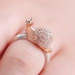 Bortwide "Dream Garden" Snail Design Sterling Silver Ring