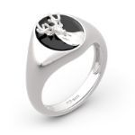 Bortwide "Elk Forest" Sterling Silver Signet Ring