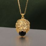 Bortwide "Jungle Catcher" Lion Sterling Silver Necklace