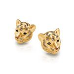 Bortwide "King of the Jungle" Tiger Sterling Silver Earrings