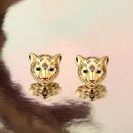 Bortwide "King of the Jungle" Tiger Sterling Silver Earrings