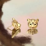 Bortwide "King of the Jungle" Tiger Sterling Silver Earrings