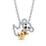 Bortwide "Carry Me" Mom and Baby Koala Pendant Sterling Silver Necklace