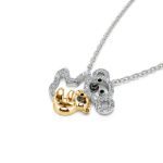 Bortwide "Carry Me" Mom and Baby Koala Pendant Sterling Silver Necklace