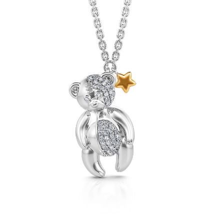 Bortwide "Adorable Bear" Sterling Silver Necklace