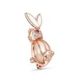 Bortwide "Adorable Rabbit" Mother-of-Pearl Sterling Silver Brooch