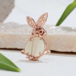 Bortwide "Adorable Rabbit" Mother-of-Pearl Sterling Silver Brooch