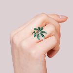 Bortwide "Tropical Vibe" Coconut Tree & Monkey Sterling Silver Ring