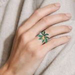 Bortwide "Tropical Vibe" Coconut Tree & Monkey Sterling Silver Ring