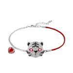 Bortwide "King of the Forest" Tiger Sterling Silver Bracelet