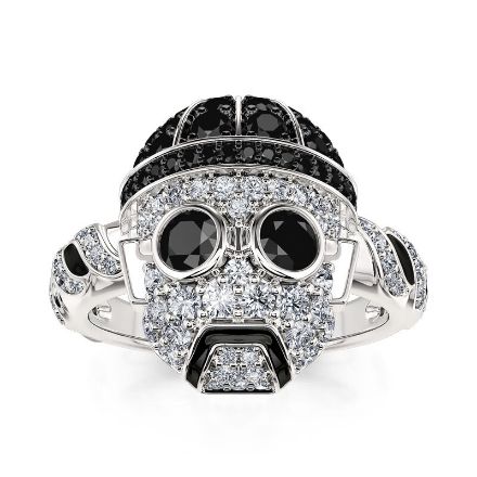 Bortwide "Charming Man" Leon Sterling Silver Ring