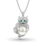 Bortwide  "Appear and Disappear at Will" Cat Sterling Silver Necklace