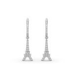 Bortwide Eiffel Tower Sterling Silver Drop Earrings