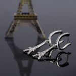 Bortwide Eiffel Tower Sterling Silver Drop Earrings