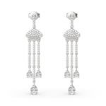 Bortwide Taj Mahal Inspired Sterling Silver Dangle Earrings