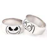 Bortwide "Magic of Love" Skull Sterling Silver Couple's Band Set