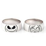 Bortwide "Magic of Love" Skull Sterling Silver Couple's Band Set