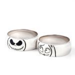 Bortwide "Magic of Love" Skull Sterling Silver Couple's Band Set